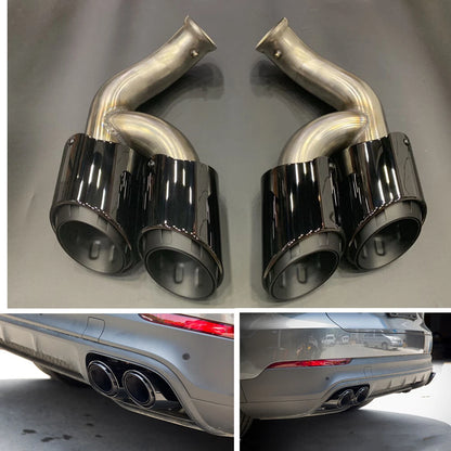 GTS Style Tail Exhaust Tips for Porsche Cayenne V6 (2015-2017)