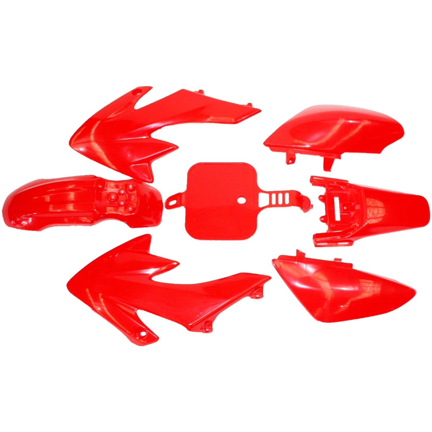 RED Plastic Fender Guard Kit for CRF50, 110c, 125cc PIT PRO Trail Dirt Bike