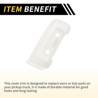 Rear Door Latch Lock Cover Trim for Jeep Wrangler JL JLU (2018-2024) White