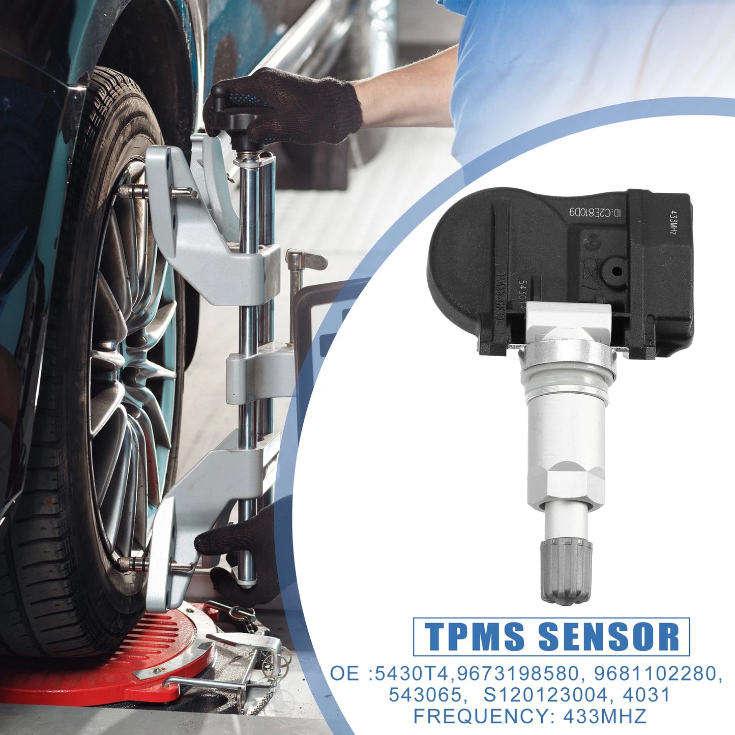 TPMS Sensor 433MHz for Peugeot