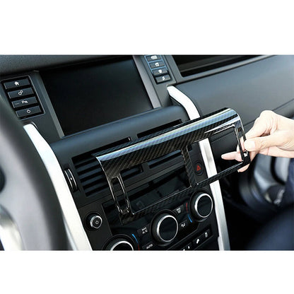 Carbon Style Center Air Condtion Outlet Vent Cover Overlay For Discovery Sport