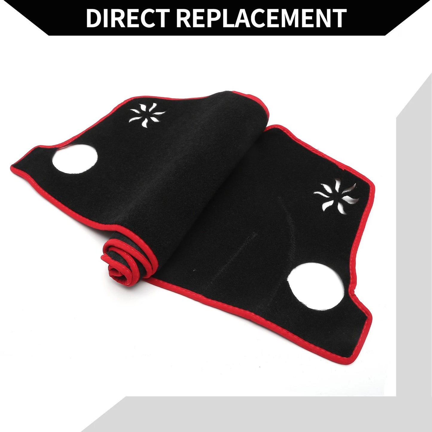 Dashboard Cover Mat for Honda Vezel RV3-RV6 (2021-2024) Protector Black Red