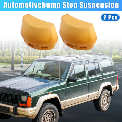 2 x Front Suspension Bump Stops for Jeep Liberty KJ (2002-2007) Rubber Orange