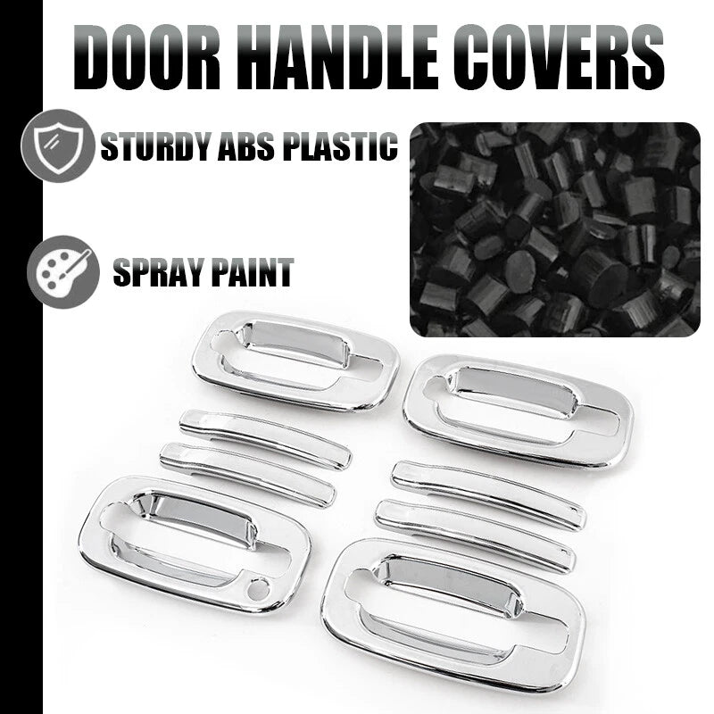 Front Door Handle Covers 4 x for Chevy Silverado 1500 2500 (1999-2006)