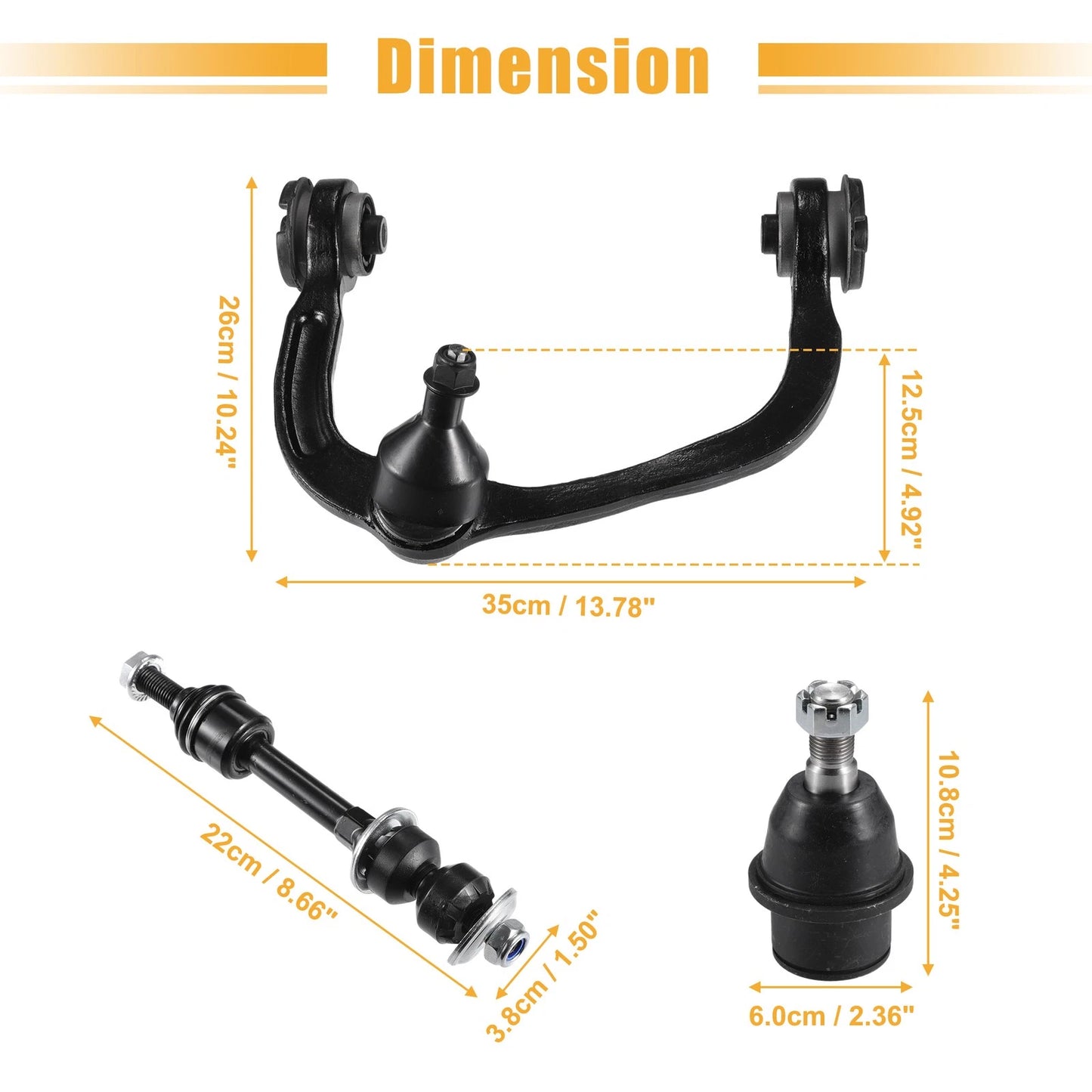 6 Pcs Front Suspension Kit for Ford F-150 (2005-2008)