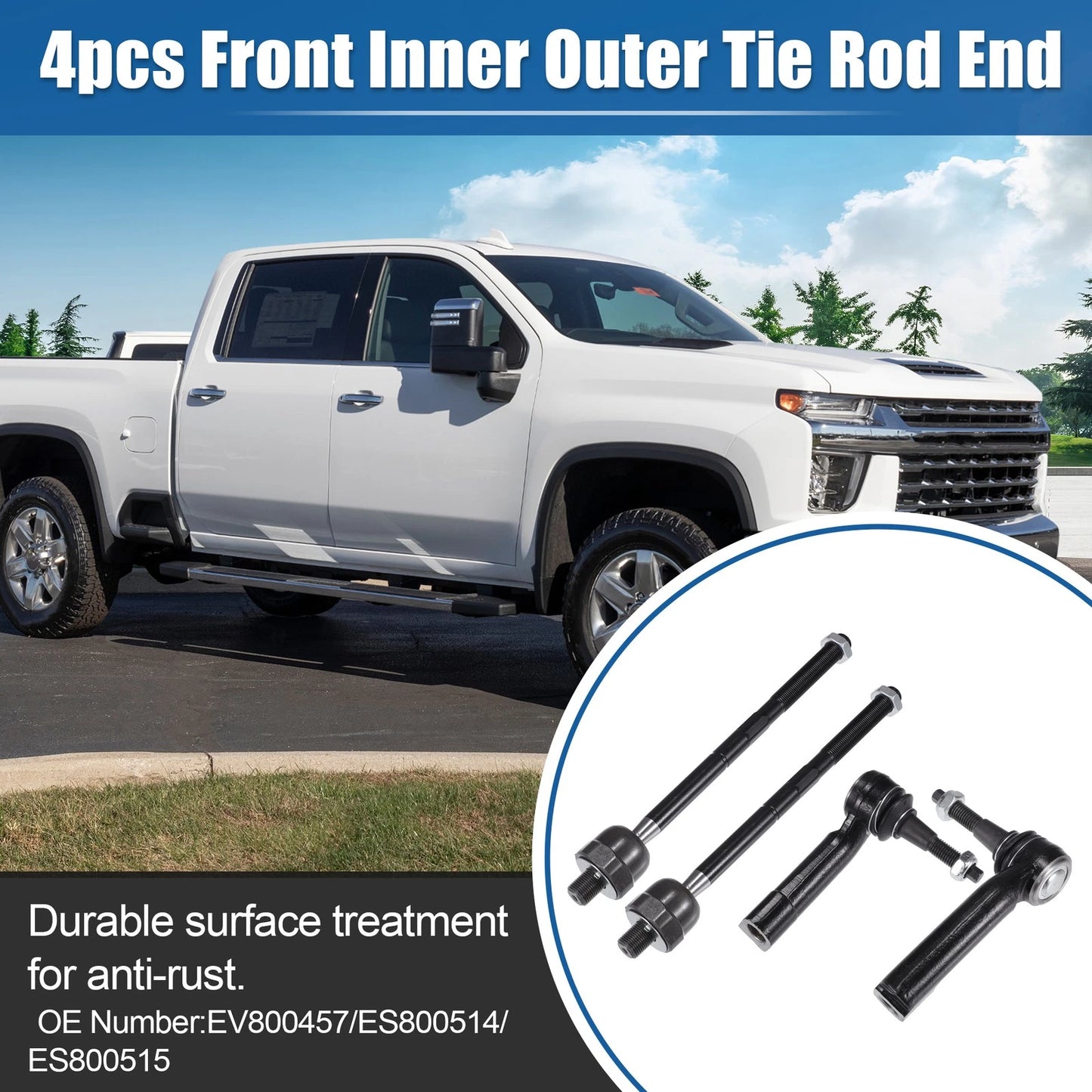 4pcs Tie Rod End Links for Lincoln Navigator (2003-2023)
