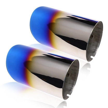 Blue Exhaust Pipe End Tips for Toyota Camry XV70 SE XSE (2018-2022)