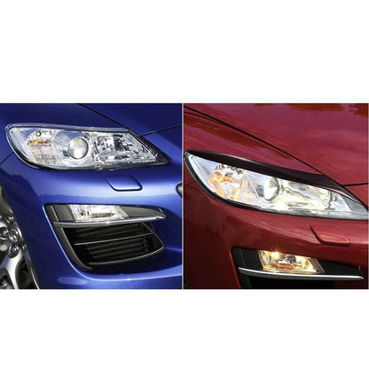Carbon Fiber Headlight Eyebrow Cover Trim for Mazda RX-8 2009-2012