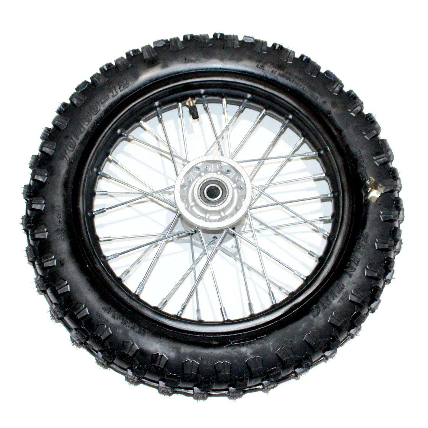 15mm 70/100-12 Front Wheel Rim Knobby Tyre for PIT PRO Dirt Bike