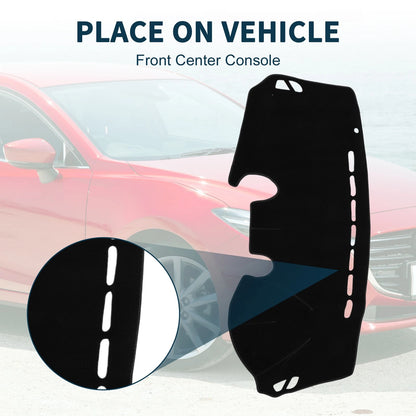 Dashboard Cover Mat for Mazda 2 Demio (2007-2014) Sun Protector Black