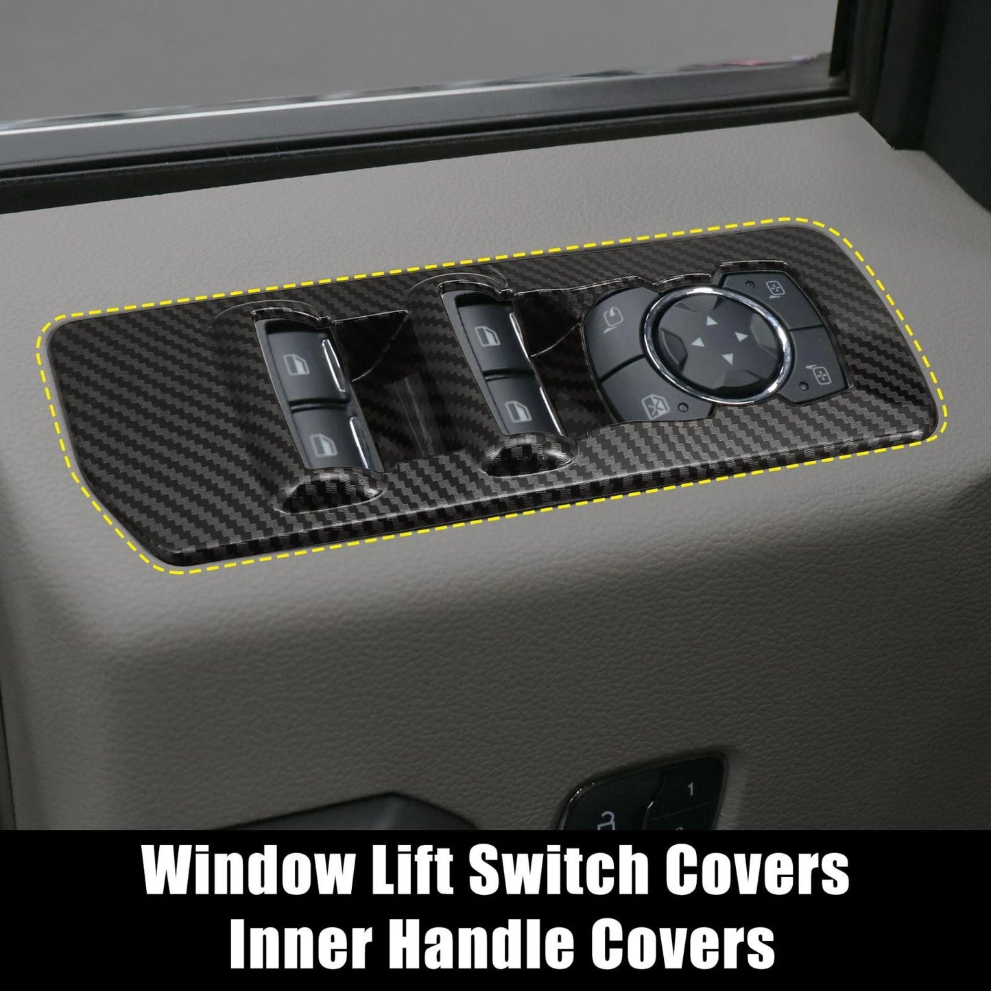 Window Lift Switch Covers for Ford F-150 (2015-2019)
