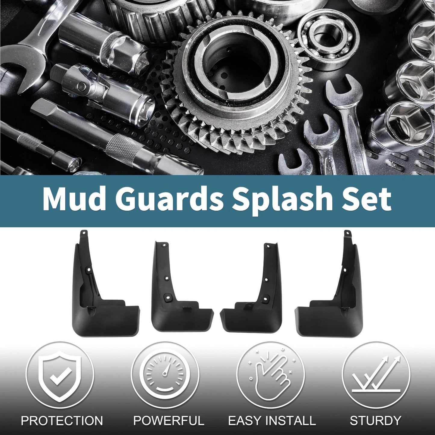 Mud Flaps Splash Guards 2 x Set for Toyota Crown Kluger (2021-2023)