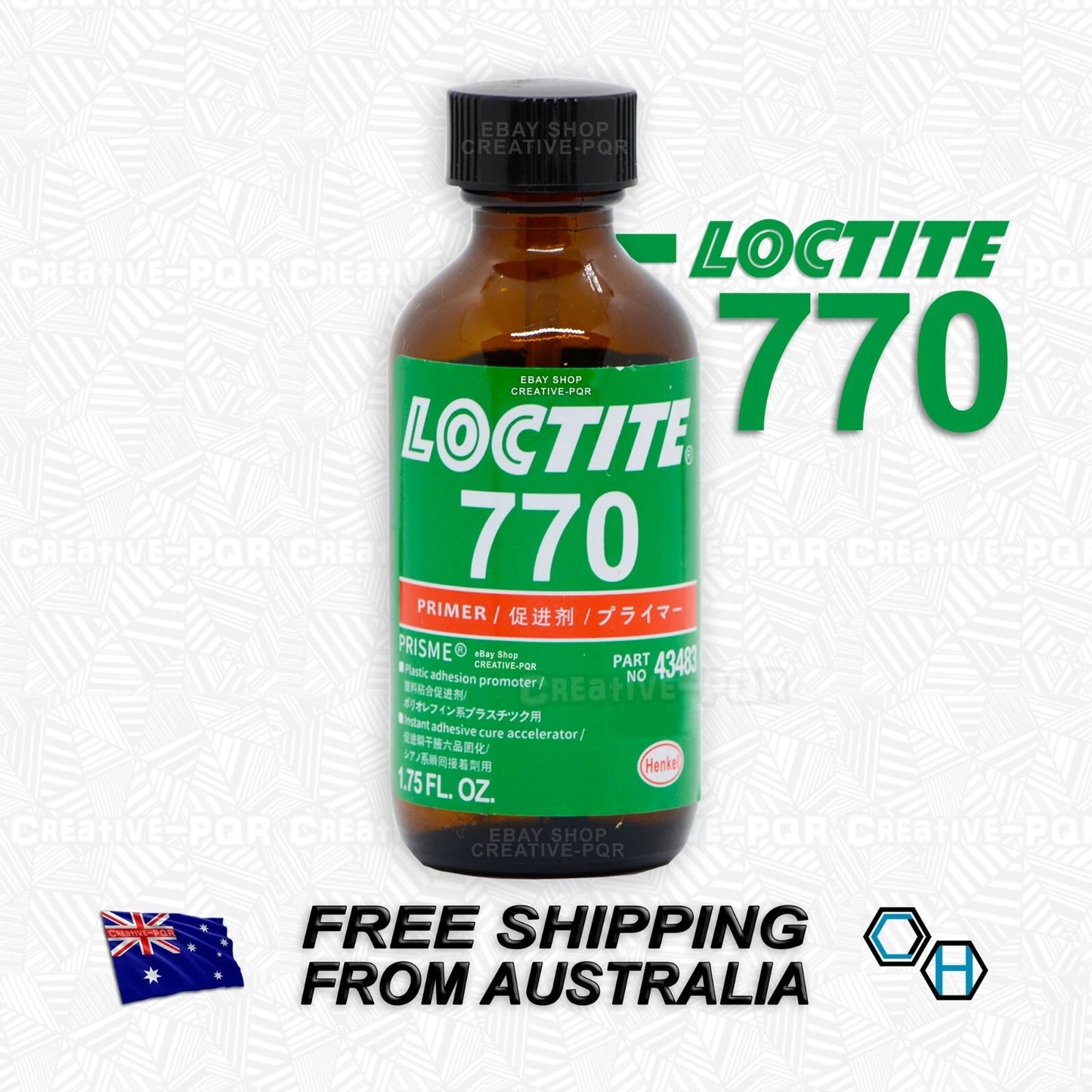 Loctite 770 Polyolefin Primer 52ml for Hard To Bond Rubber/Plastic
