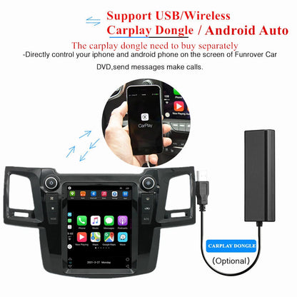 9.7'' Android Stereo Radio GPS for Toyota Fortuner, Hilux (2005-2015)