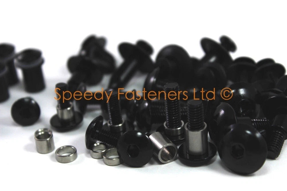 Bolt Fixings Black Aluminium Fairing Bolts for Honda CBR600RR (2009–2012)