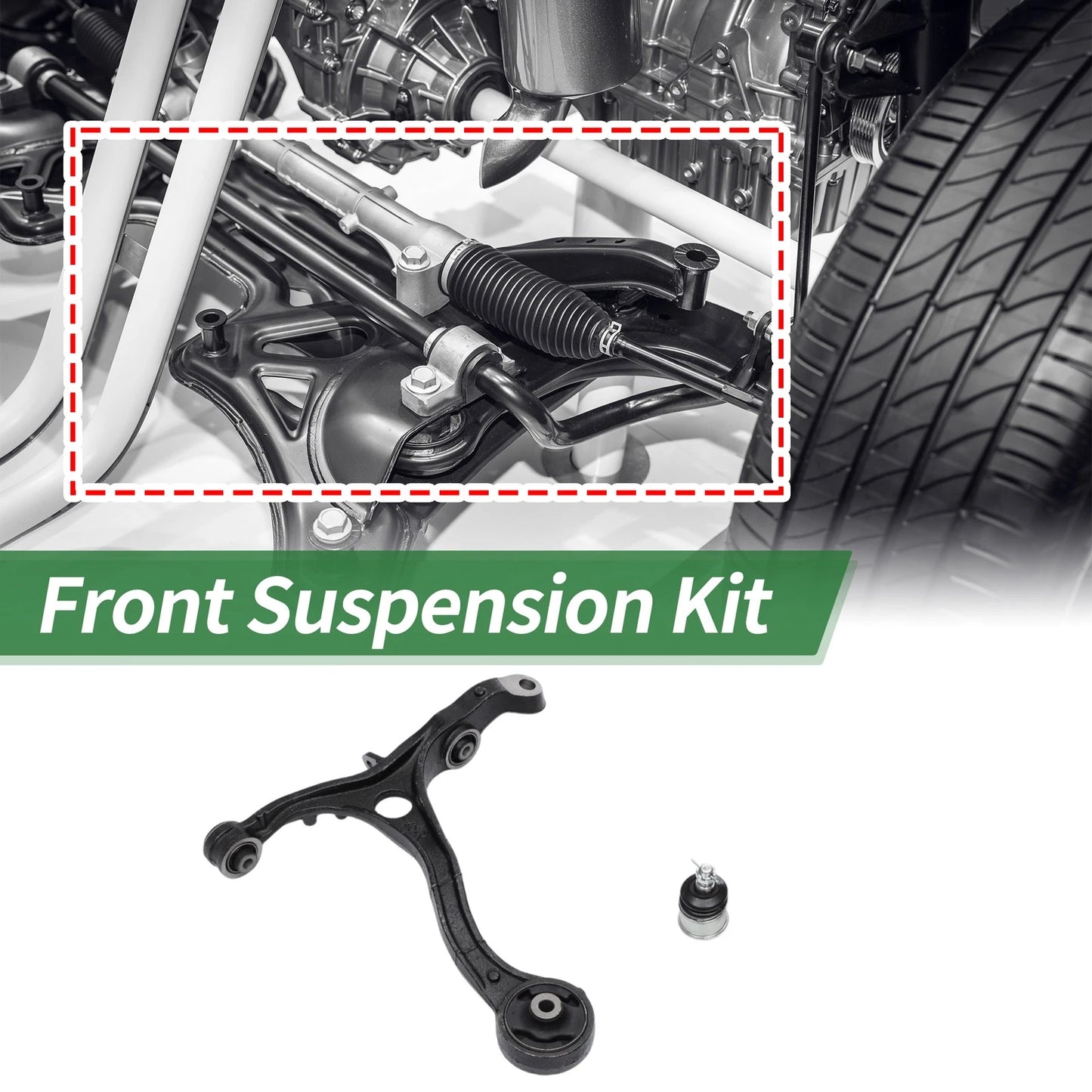 4pcs Front Suspension Control Arm Ball Joint for Honda Accord (2003-2007)
