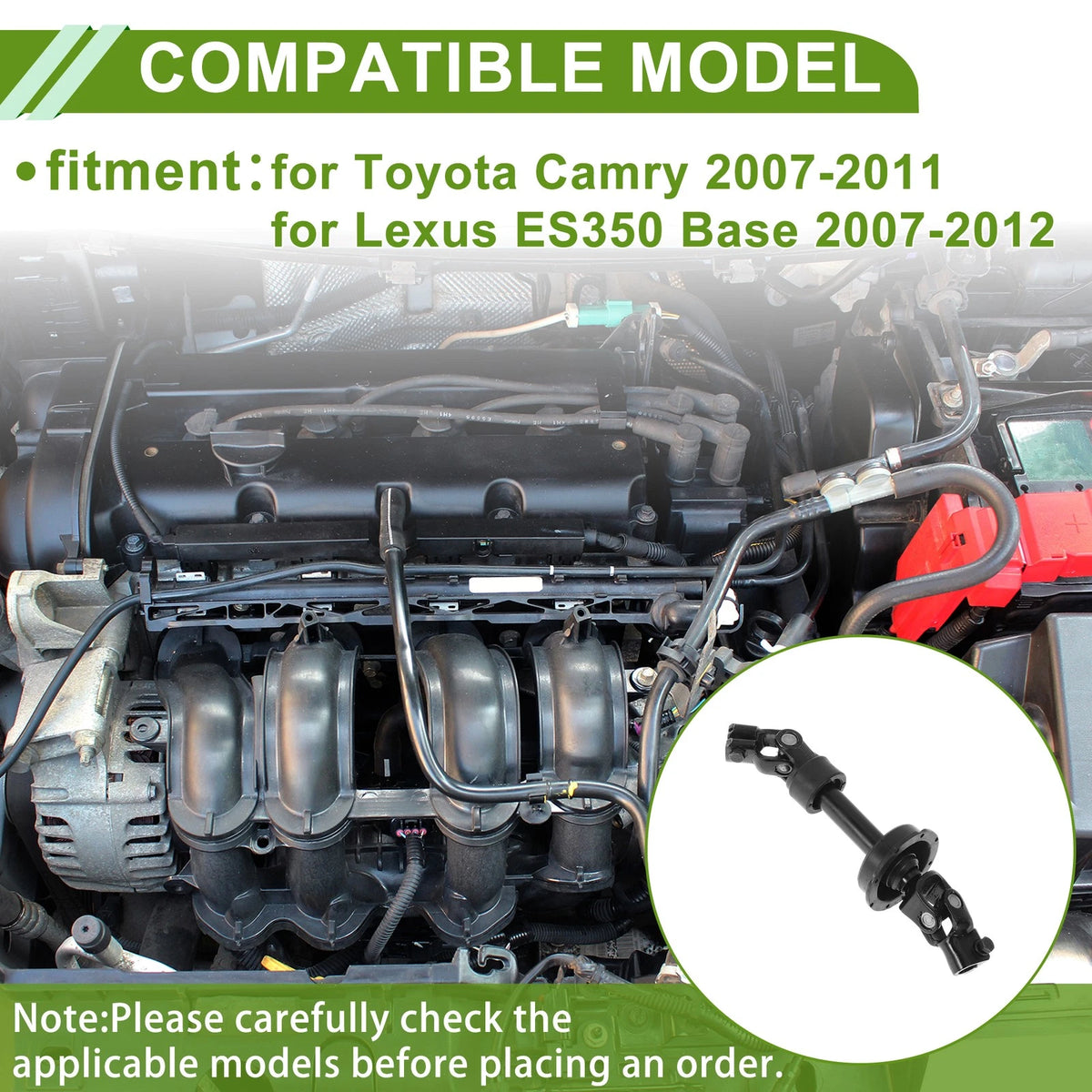 Steering Column Shaft for Toyota Camry (2007–2011)
