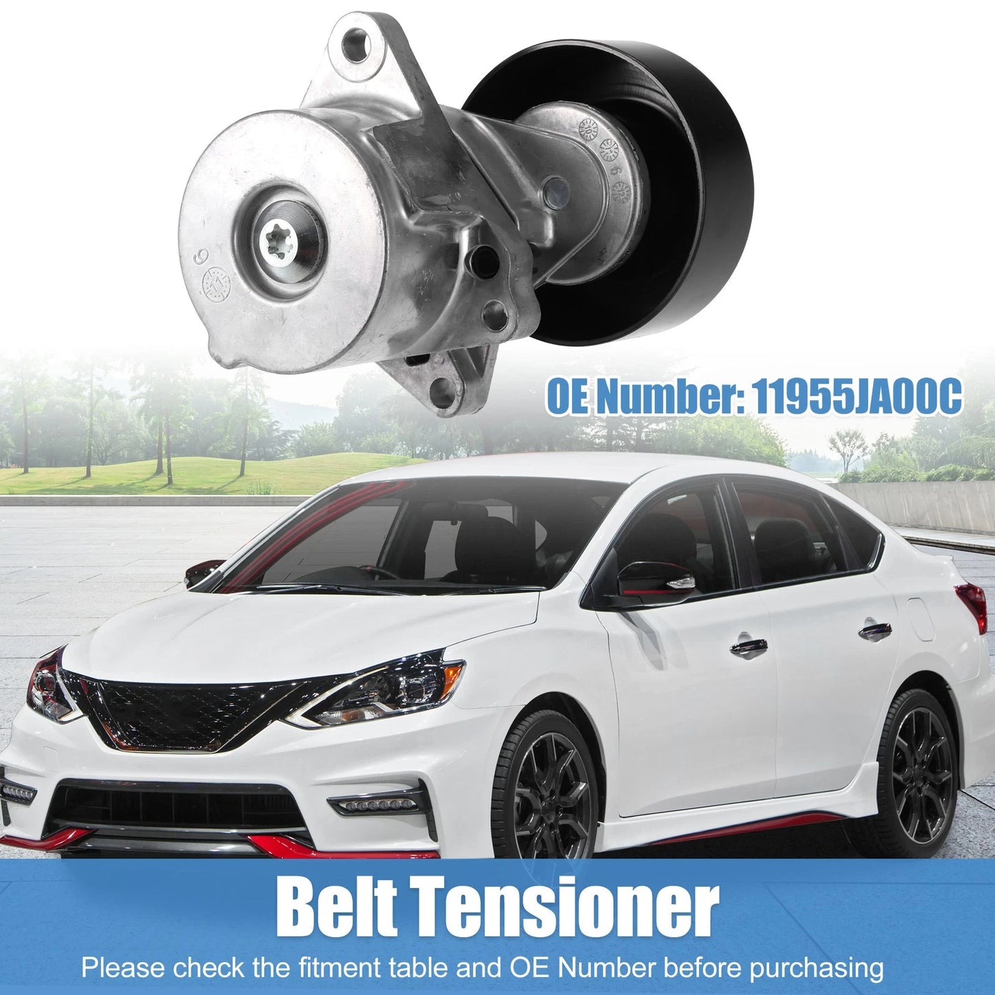 Accessory Drive Belt Tensioner for Nissan Altima L4 2.5L (2002-2012)