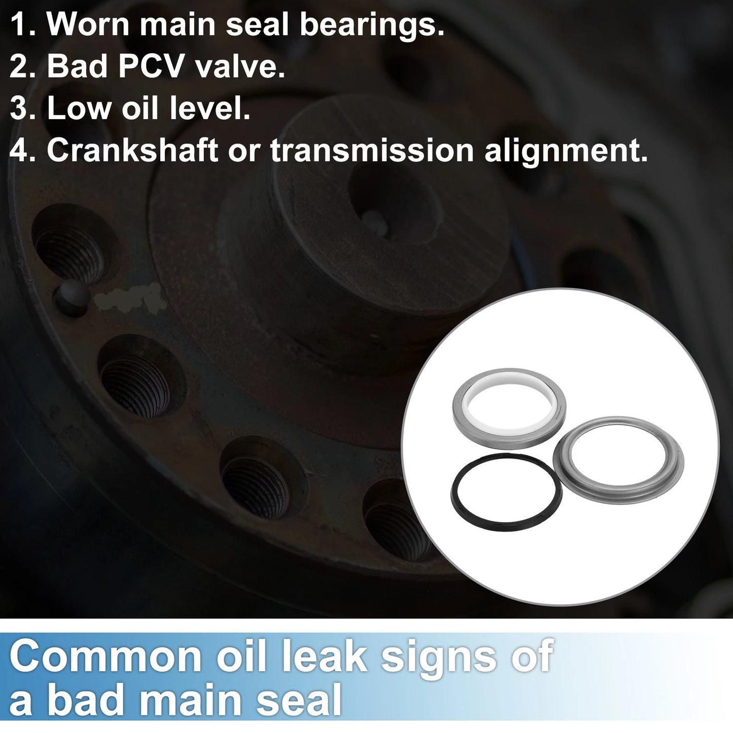 Front Crankshaft Oil Seal with Installer Tool Kit for Dodge 6B 4B Engine