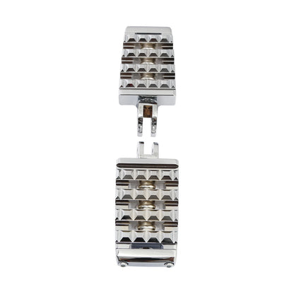 Chrome Driver Foot Pegs for Harley Softail Low Rider Fat Bob (2018-2025)
