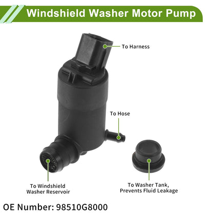 Windshield Washer Pump w/Grommet for Hyundai Accent (2018-2019)
