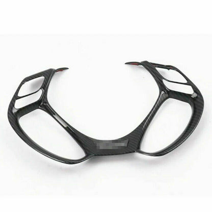 Carbon Fiber Car Steering Wheel Decor Cover Trim for Toyota C-HR (2016–2020)