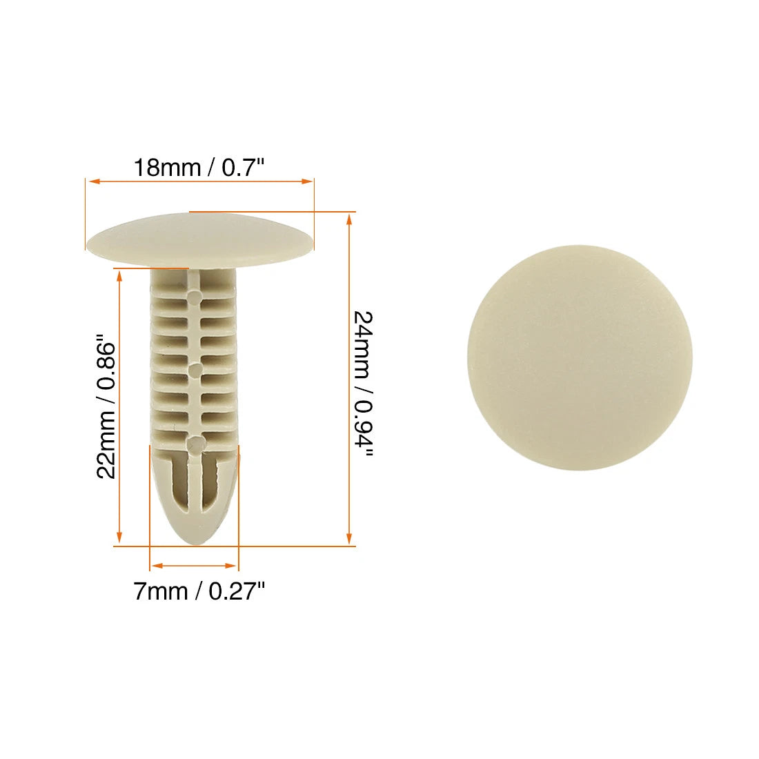 40pcs Plastic Bolt Rivets Clips for Toyota Bumper Retainer