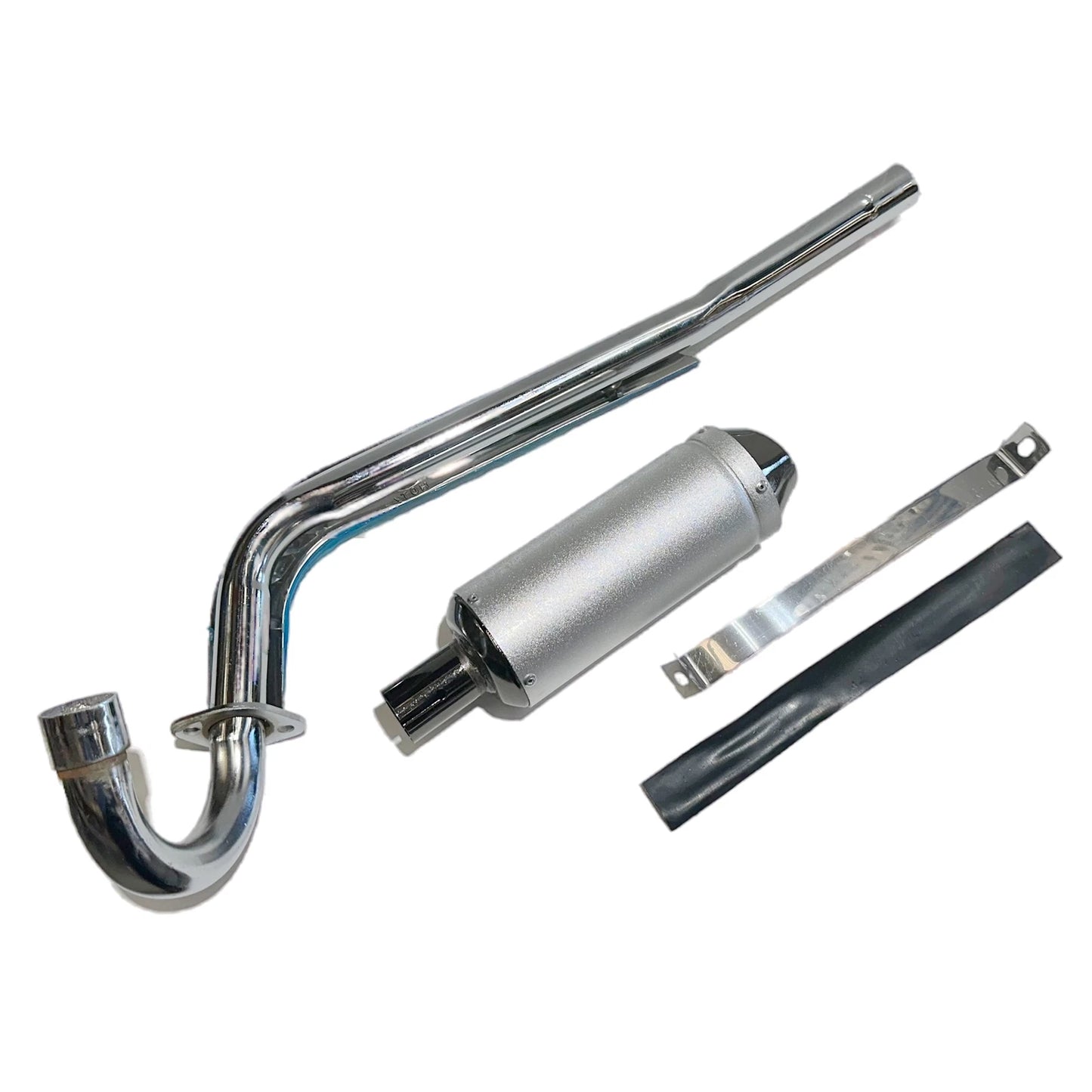 Exhaust Pipe & Muffler for 70cc 90cc 110cc PIT PRO Trail Quad Dirt Bikes ATV