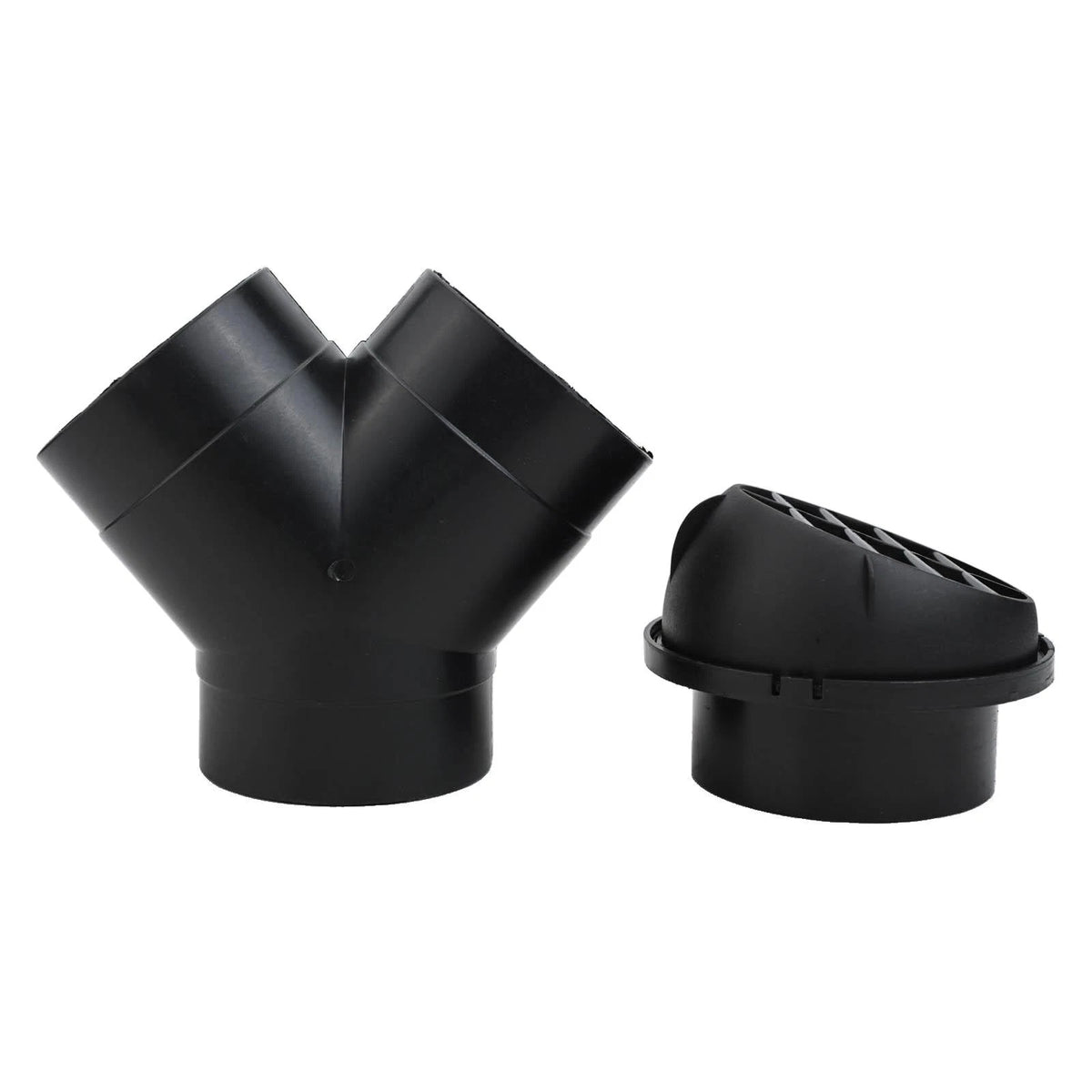 75mm Air Diesel Heater Exhaust Y Pipe 2 Outlets 4 Clamps