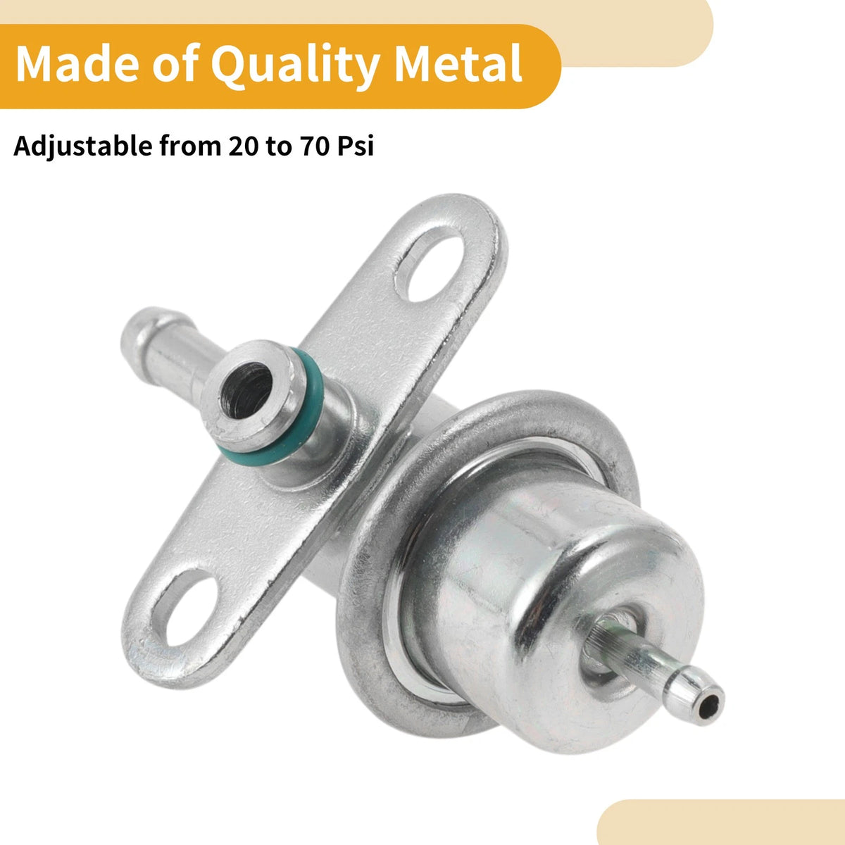 Fuel Pressure Regulator Metal 20-70 Psi for Suzuki Sidekick (1989-1995)