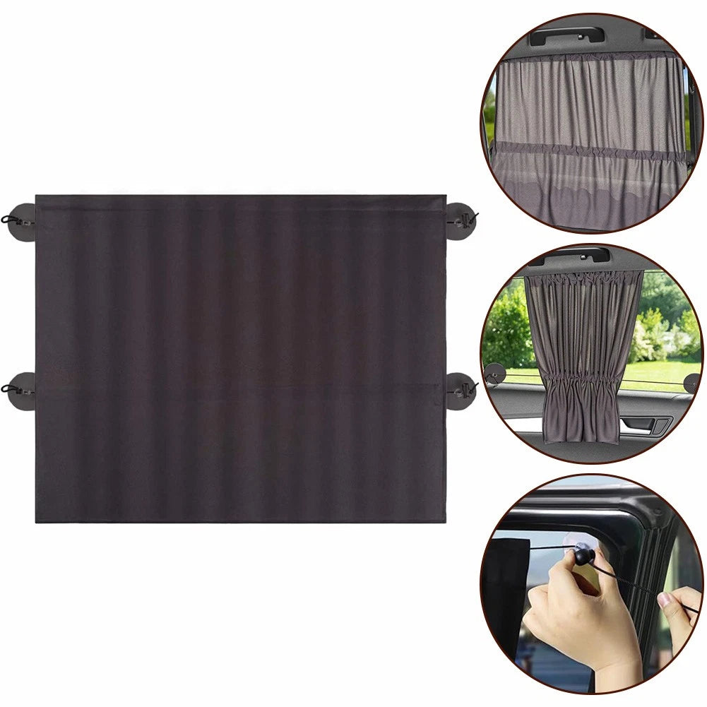 Sun Shade Side for Car Window Curtain Foldable Sunshade