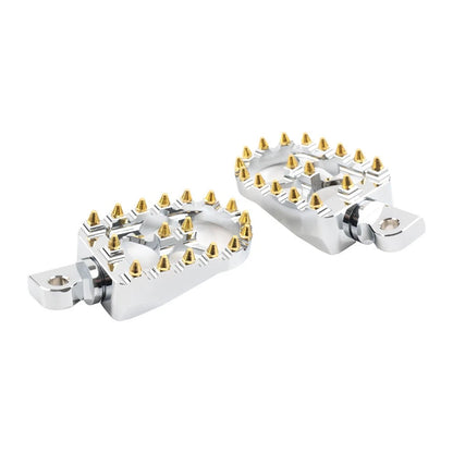 CNC Wide Fat Foot Pegs for Harley Dyna Sportster (2004-2023)