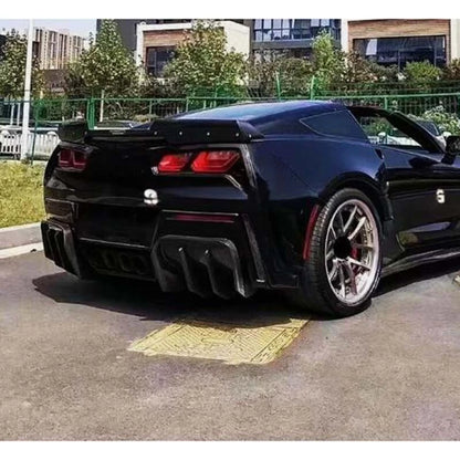 Real Carbon Fiber Rear Diffuser Splitter for Corvette C7 Z06 Sports 2014-2019