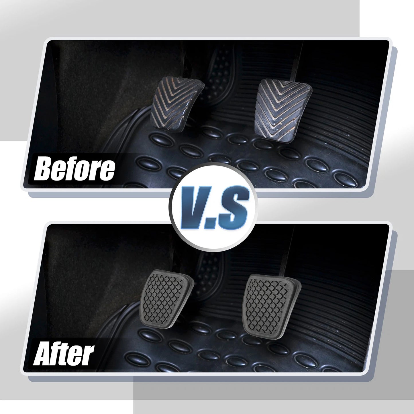 Car Anti-Slip Clutch Brake Pedal Covers Black for Acura NSX (1991-2005)