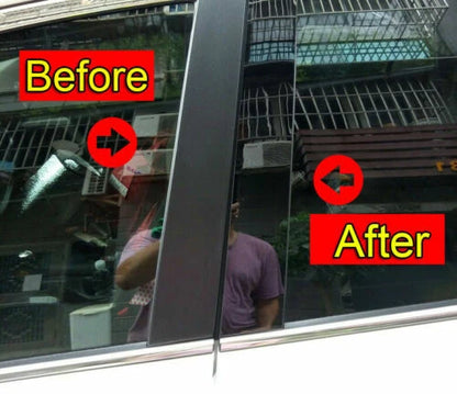 8pcs Window Pillar Posts Trim Cover Molding for Toyota RAV4 (2013–2018)