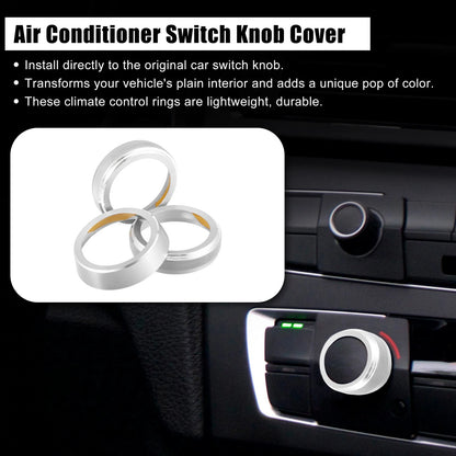3 x Car Air Conditioner Switch Knob Covers for Suzuki JB64W JIMNY (2018-2023)