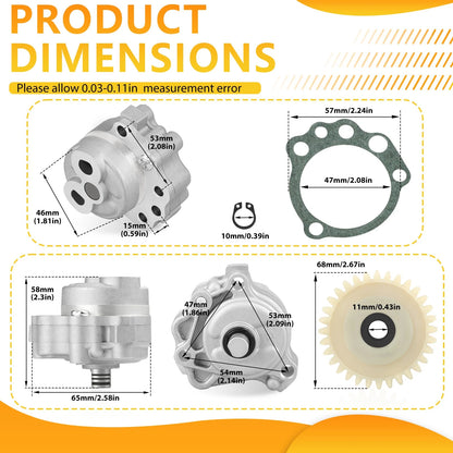 Oil Pump & Drive Gear Gasket Kit for Yamaha Raptor 700 (2006–2024)