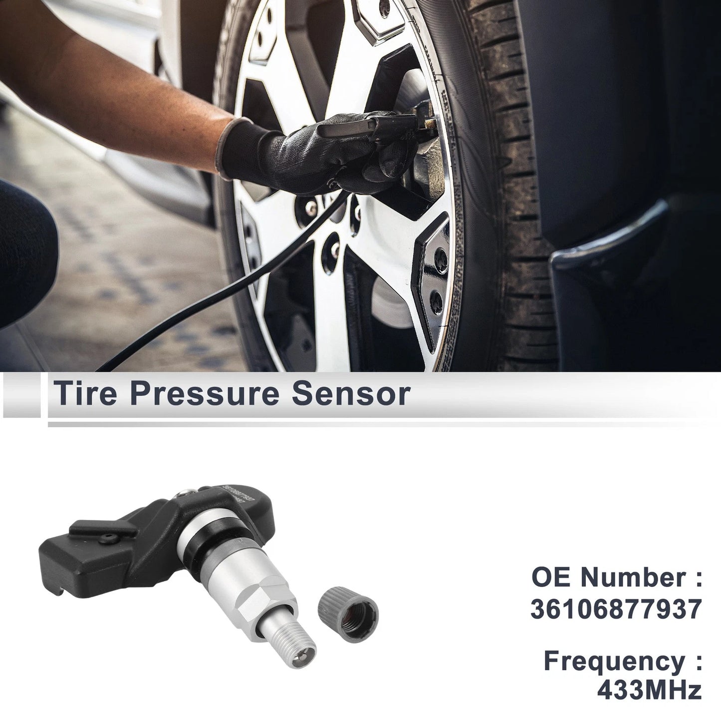 Tire Pressure Sensor 433Mhz for BMW 530i (2017-2022) 1 Pc