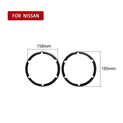 Carbon Fiber Rear Seat Speaker Grill Cover Decor Trim fit for 03-08 Nissan 350Z