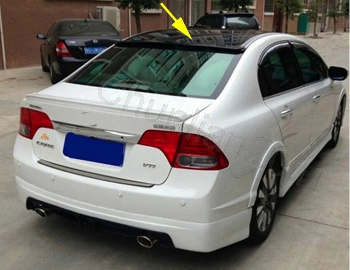 Rear Roof Spoiler Wing for 2006-2011 Honda Civic 4DR Sedan ABS