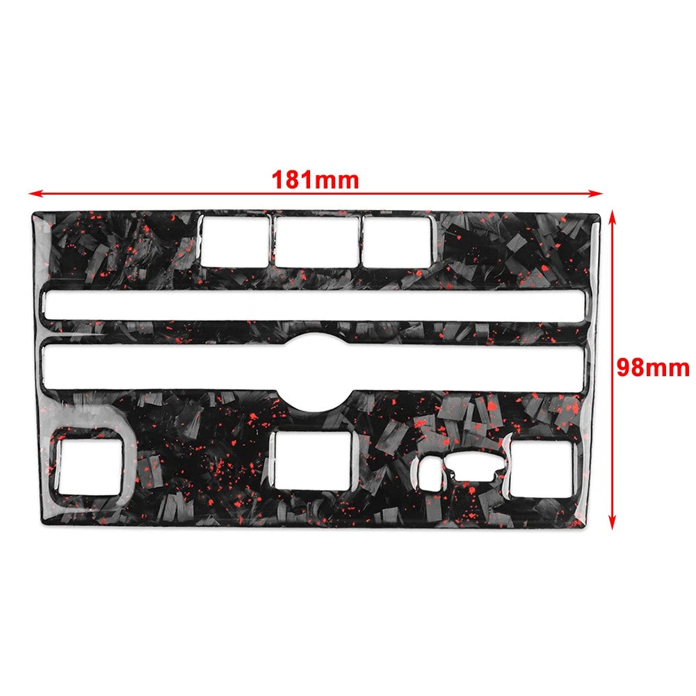 Forged Red CD Panel Frame Cover Trim for Infiniti Q50 Q60 (2014-2019)