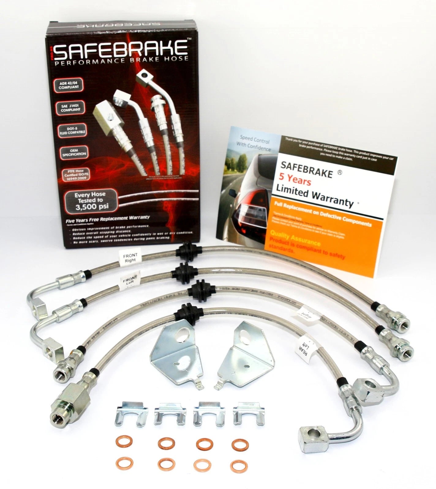 Brake Line Kit for Falcon BA Sedan MK-1 4.0L, 5.4L (No Traction) (2002-2003)
