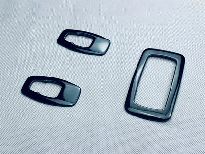 Black Interior Rear Reading Light Cover Trim for Nissan Rogue (2021-2023) 3 x pcs