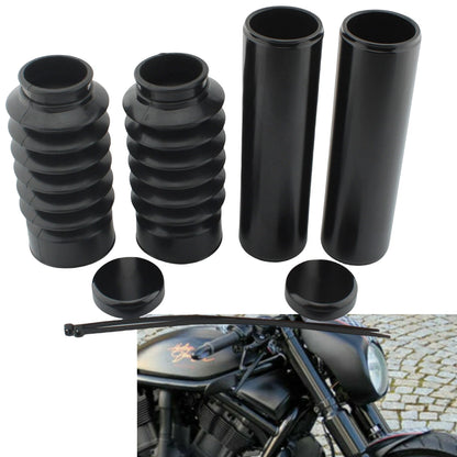 Fork Covers for Harley Davidson V-Rod Night Rod (2007-2011) Black