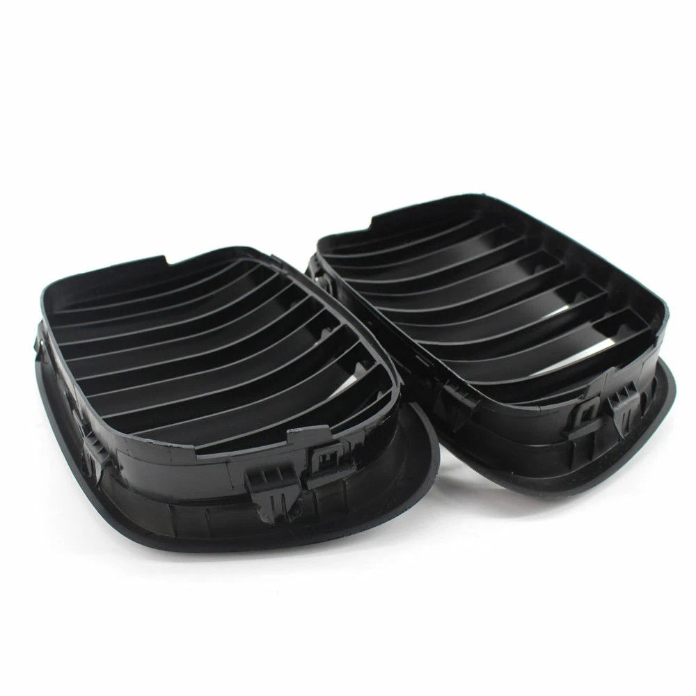 Front Hood Kidney Grille for 97-03 BMW E39 M5 525i 528i 530i 540i Gloss Black