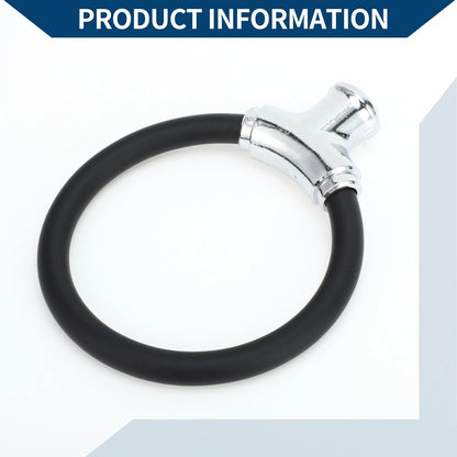 Portable 42cm Anti-Theft Cable Bike Lock for Bicycle - Black
