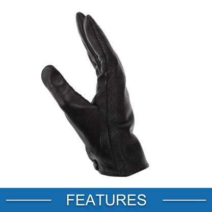 Motorcycle Gloves Breathable Full Finger Sheepskin Outdoor Gloves Brown 1 Pair