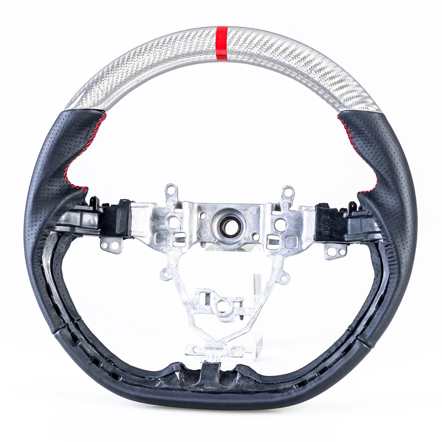 Steering Wheel for Suzuki Swift 3rd Gen (2018-2021) - Custom Silver Carbon Fiber