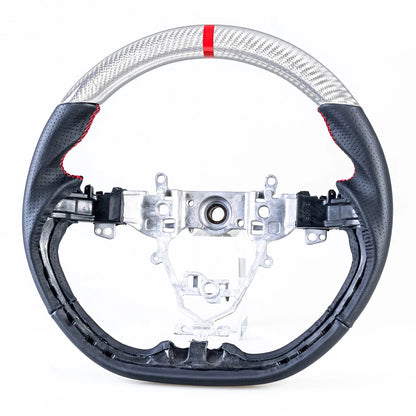 Steering Wheel for Suzuki Swift 3rd Gen (2018-2021) - Custom Silver Carbon Fiber