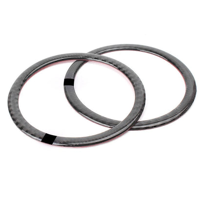 Carbon Fiber Look Door Speaker Frame Covers for BMW E90 3 Series (2006-2011)